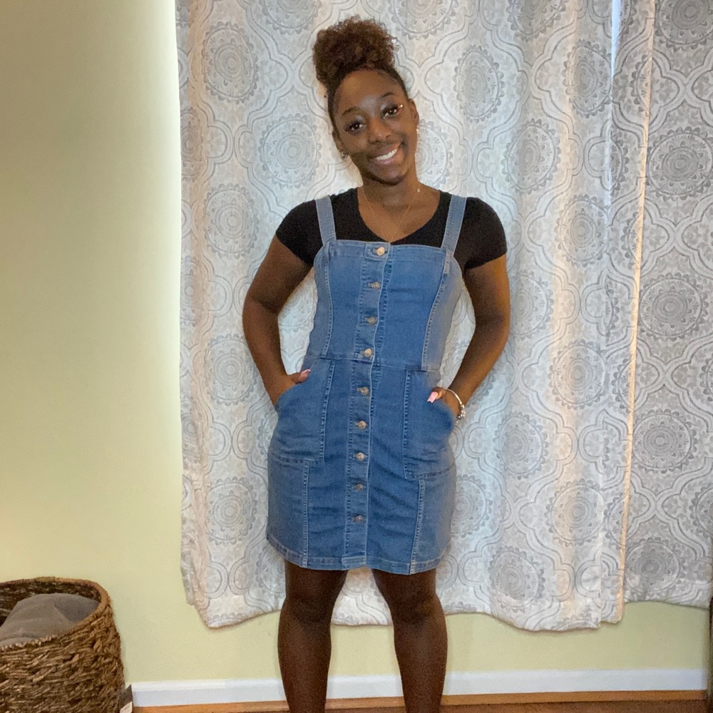 Denim Button-Up Dress